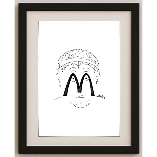 Winfred Besslich 29x21cm Orijinal Karikatür BOD01688