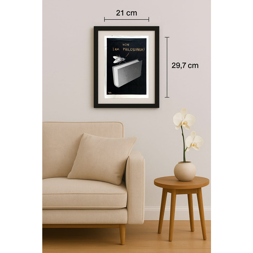 Pari Mohammad Nabi 29x21cm Orijinal Karikatür BOD01692