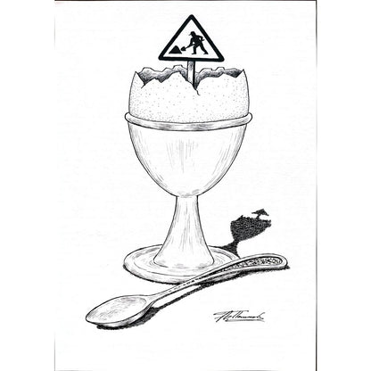 Alexandr Pashikov 29x21cm Orijinal Karikatür BOD01694