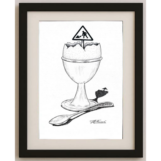 Alexandr Pashikov 29x21cm Orijinal Karikatür BOD01694