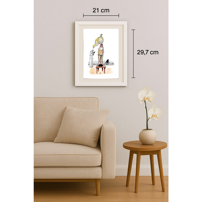 Tomislav Dusanic 29x21cm Orijinal Karikatür BOD01698