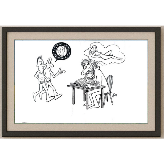 Afonso Carlos Fernandes 29x21cm Orijinal Karikatür BOD01701