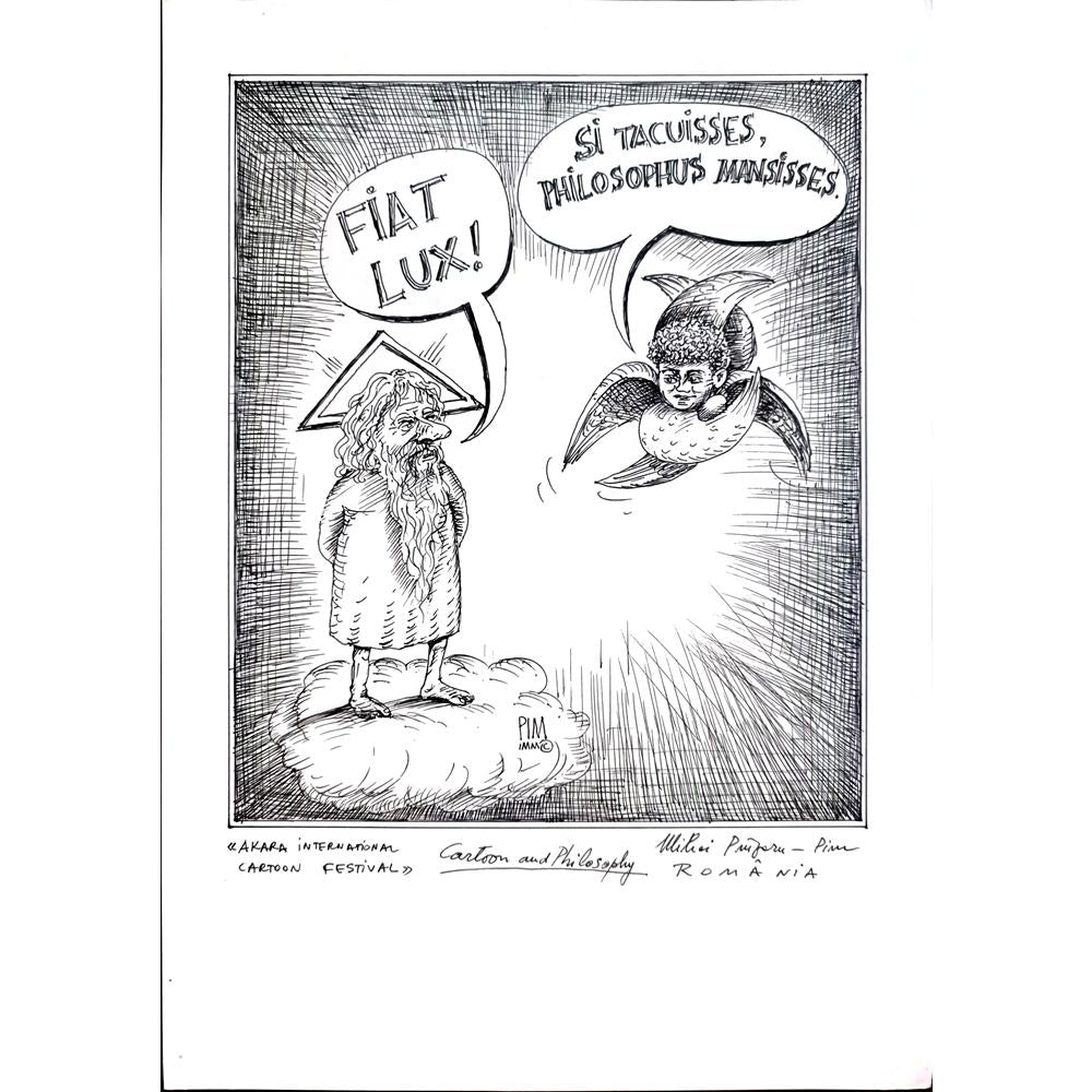 Mihai Pinzaru 29x21cm Orijinal Karikatür BOD01702