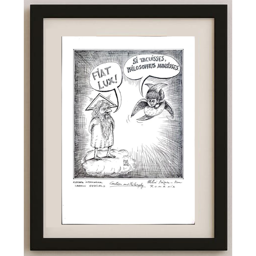 Mihai Pinzaru 29x21cm Orijinal Karikatür BOD01702