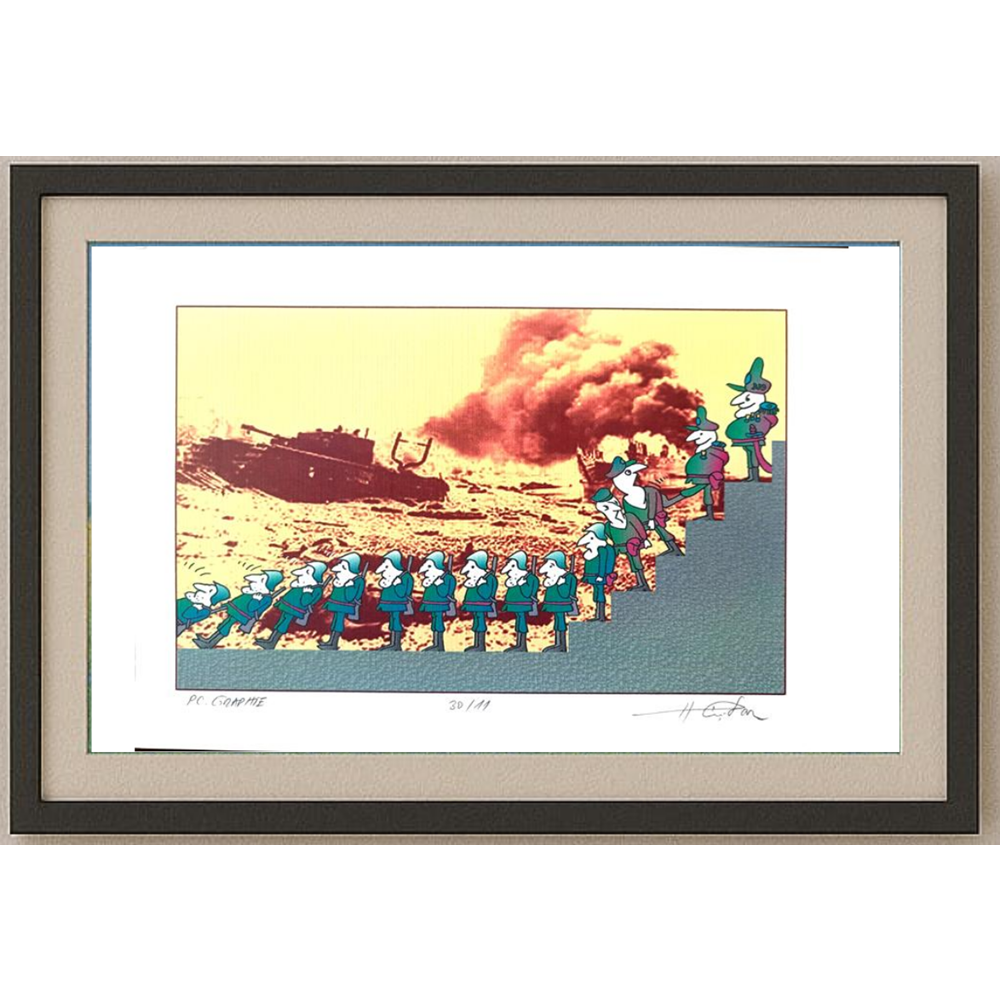 Horia Crisan 29x21cm Orijinal Karikatür BOD01703