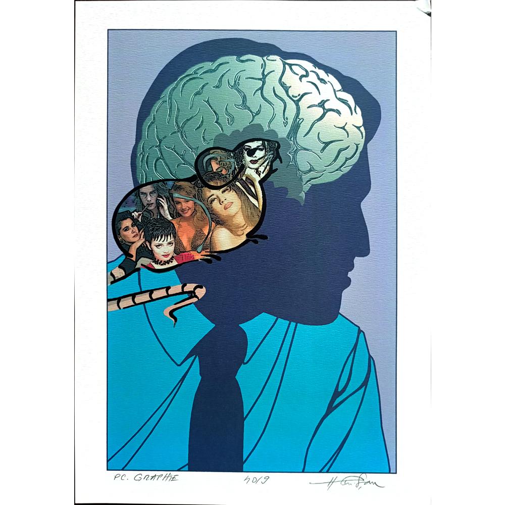 Horia Crisan 29x21cm Orijinal Karikatür BOD01704