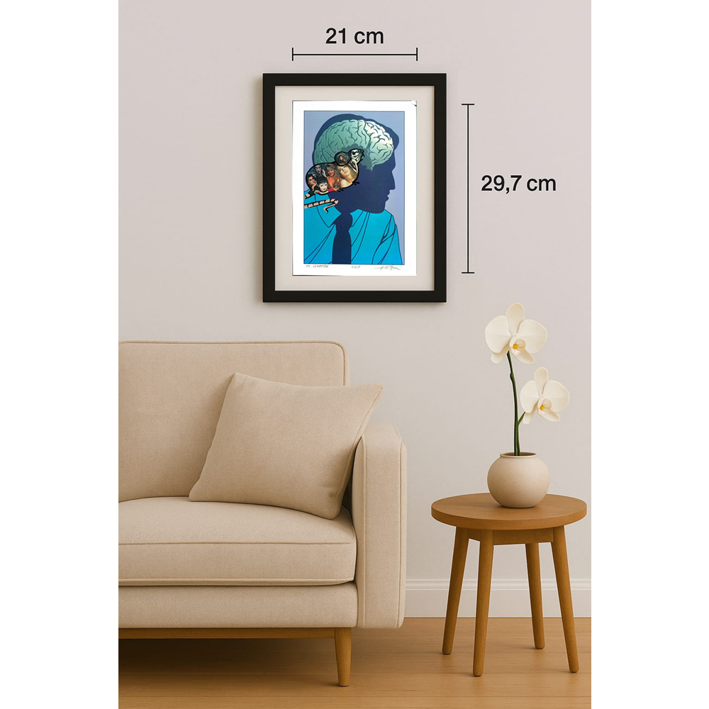 Horia Crisan 29x21cm Orijinal Karikatür BOD01704