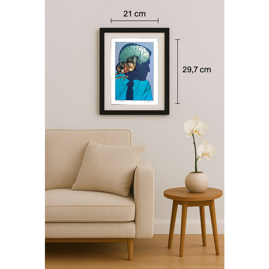 Horia Crisan 29x21cm Orijinal Karikatür BOD01704