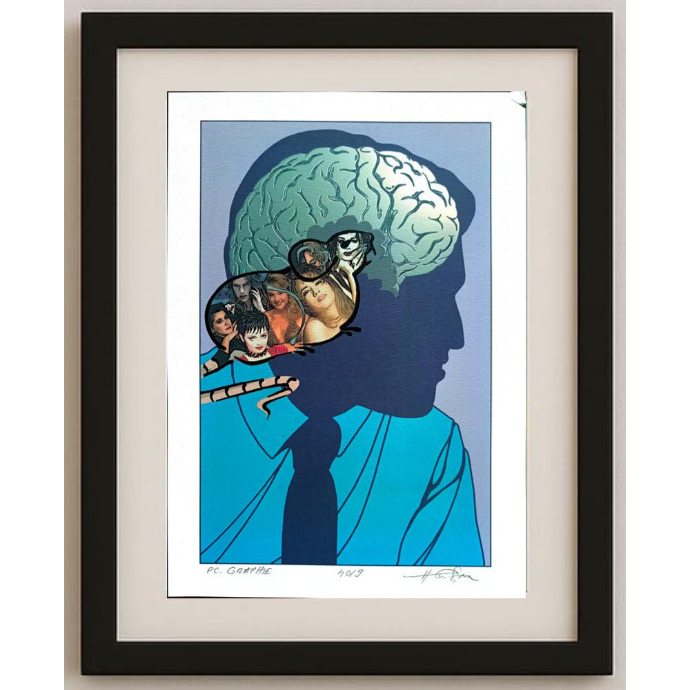 Horia Crisan 29x21cm Orijinal Karikatür BOD01704