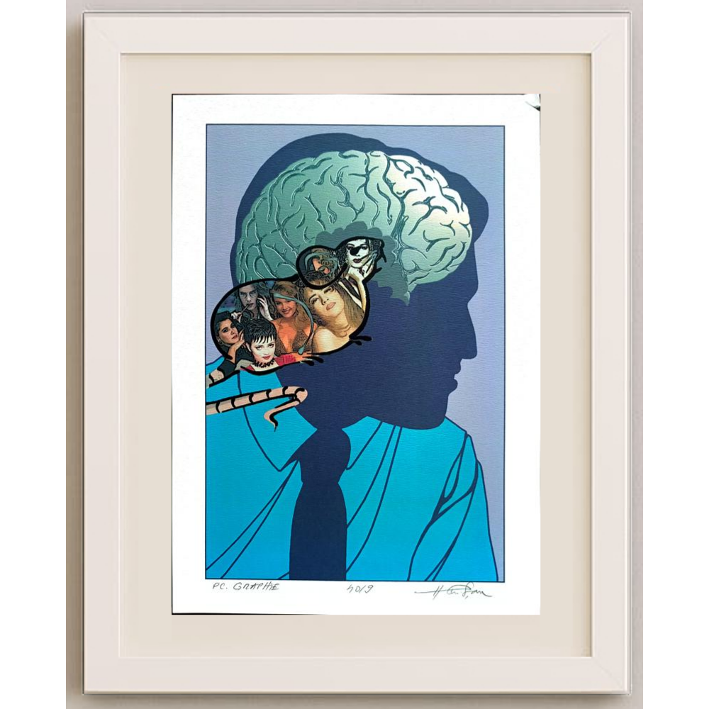 Horia Crisan 29x21cm Orijinal Karikatür BOD01704