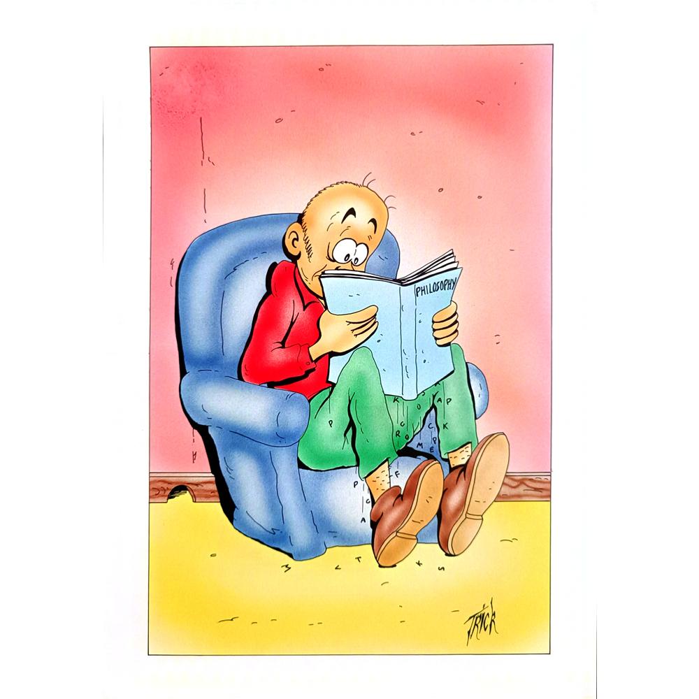 Patrick Heymansi 29x21cm Orijinal Karikatür BOD01705