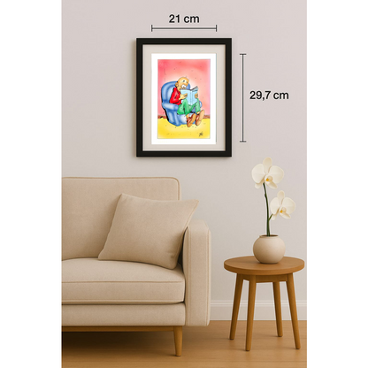 Patrick Heymansi 29x21cm Orijinal Karikatür BOD01705