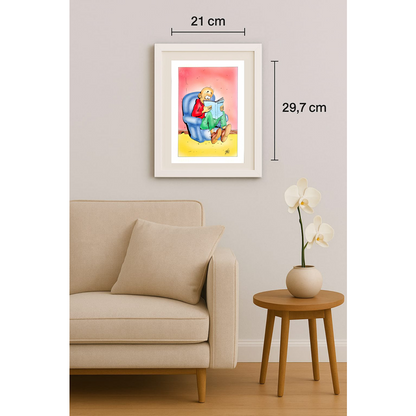 Patrick Heymansi 29x21cm Orijinal Karikatür BOD01705