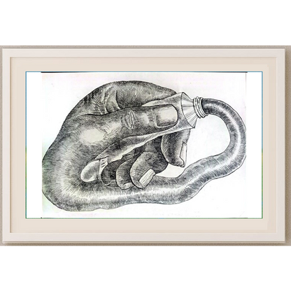 Ali Divandari 29x21cm Orijinal Karikatür BOD01706