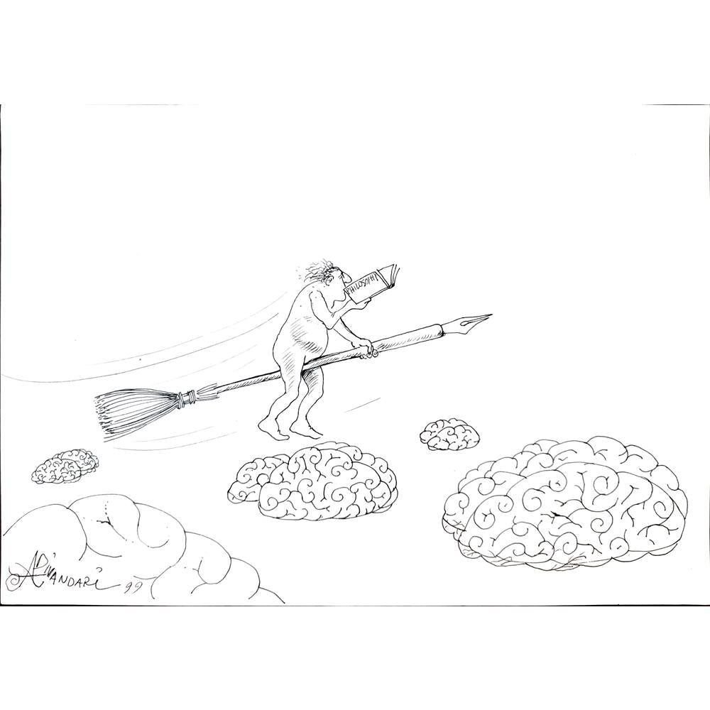 Ali Divandari 29x21cm Orijinal Karikatür BOD01709