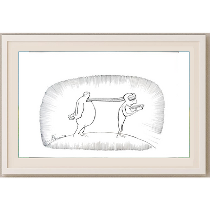 Ali Divandari 29x21cm Orijinal Karikatür BOD01711