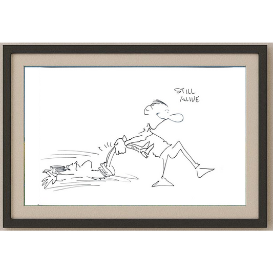 Unknown 29x21cm Orijinal Karikatür BOD01712