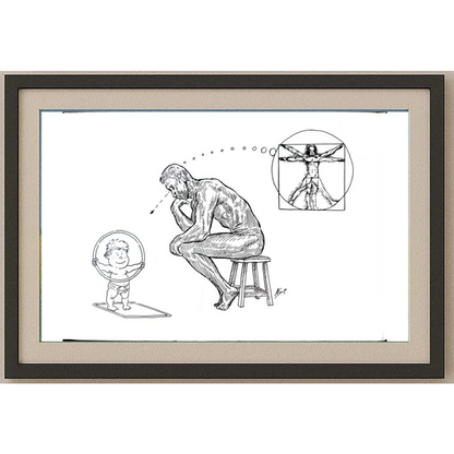 Afonso Carlos Fernandes 29x21cm Orijinal Karikatür BOD01716