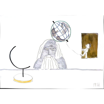 Fedor Kritovak 29x21cm Orijinal Karikatür BOD01719