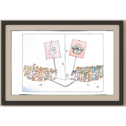 Branco Efendic 29x21cm Orijinal Karikatür BOD01721