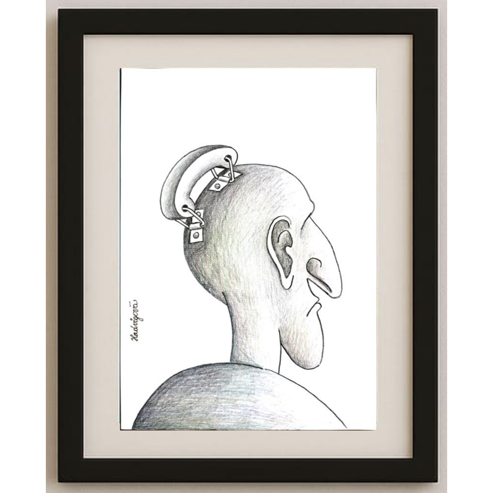 Zuzana Hadvigova 29x21cm Orijinal Karikatür BOD01725