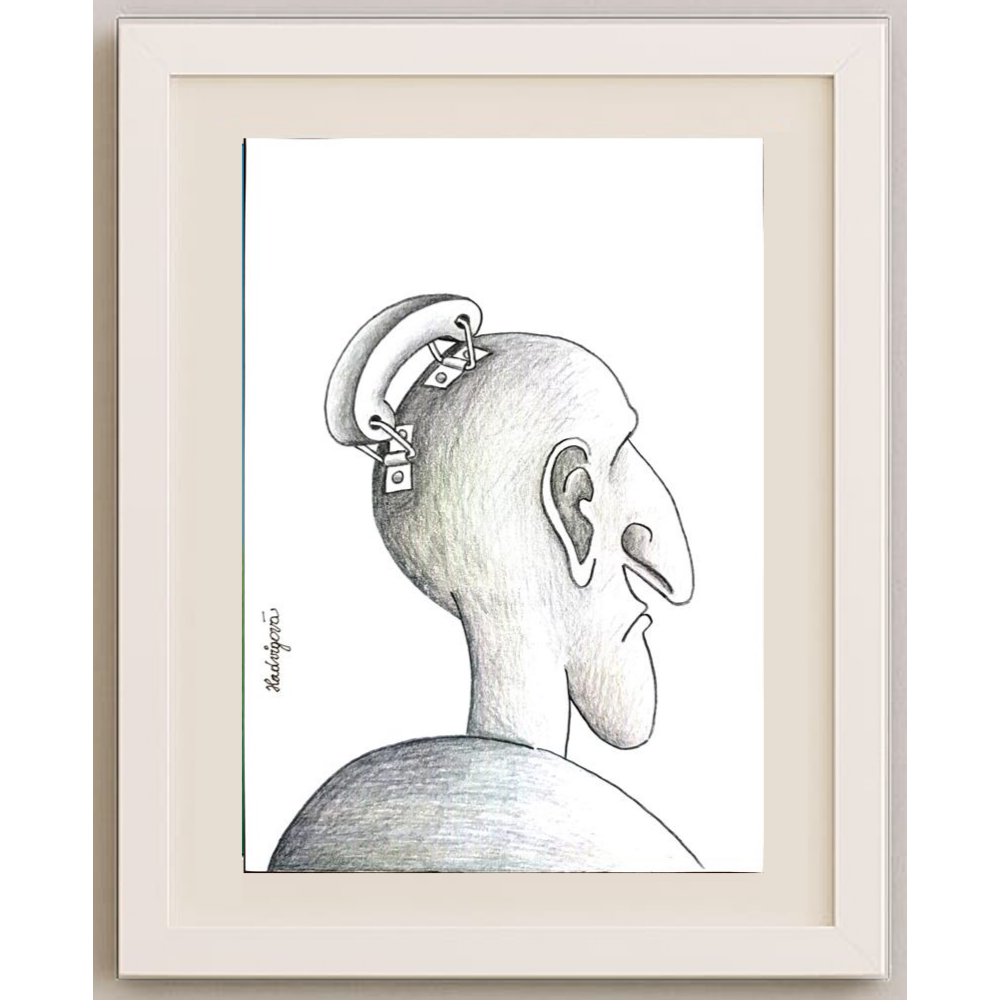 Zuzana Hadvigova 29x21cm Orijinal Karikatür BOD01725