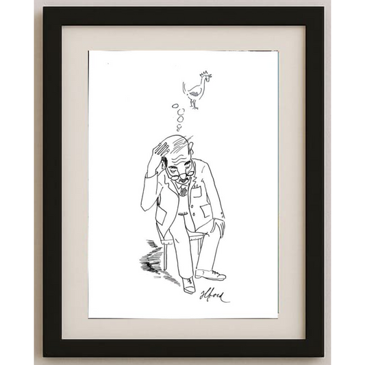 Vosters Richard Francis 29x21cm Orijinal Karikatür BOD01727