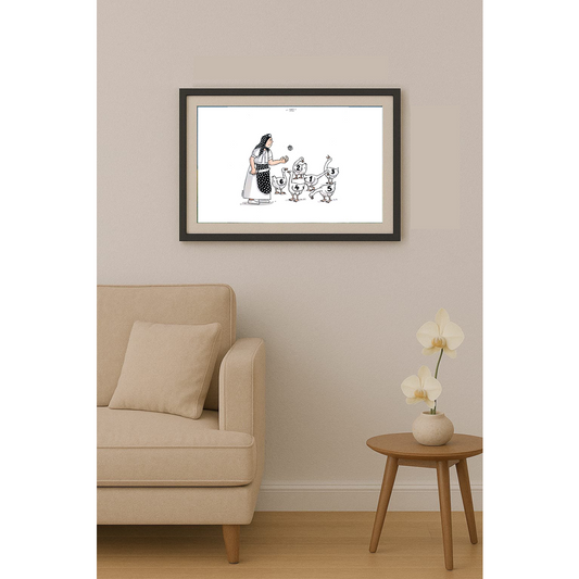 Lubomir Kotrha 21x21cm Orijinal Karikatür BOD01730