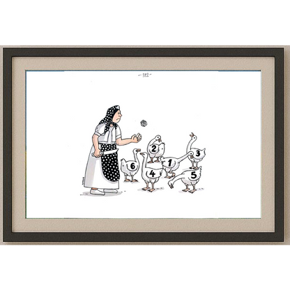 Lubomir Kotrha 21x21cm Orijinal Karikatür BOD01730