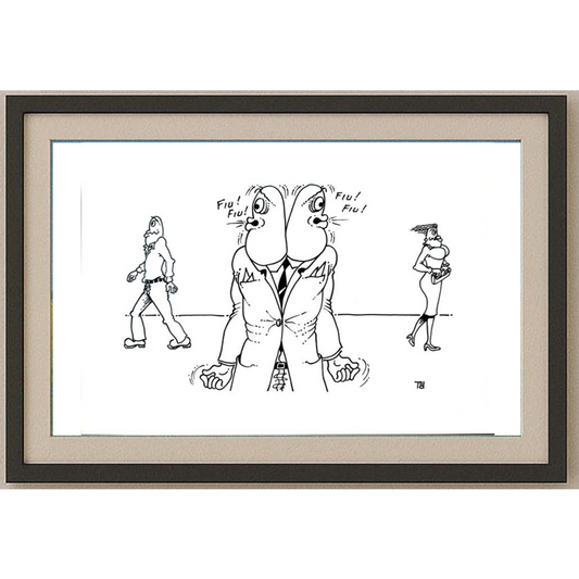 Tomislav Dusanic 29x21cm Orijinal Karikatür BOD01732