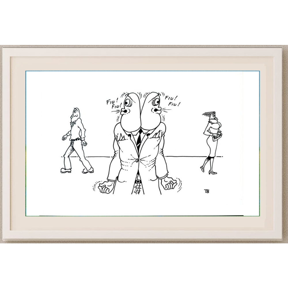 Tomislav Dusanic 29x21cm Orijinal Karikatür BOD01732