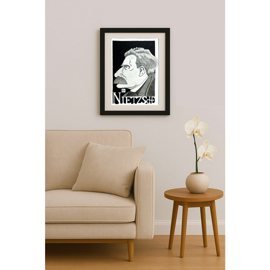 Bozidar Vucelic 24x18cm Orijinal Karikatür BOD01733