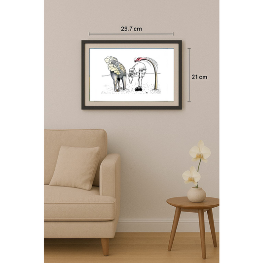 Tomislav Dusanic 29x21cm Orijinal Karikatür BOD01735