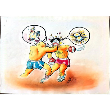 Hrvoje Bilic 43x30cm Orijinal Karikatür BOD01736