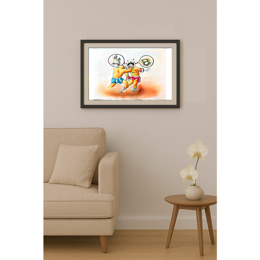 Hrvoje Bilic 43x30cm Orijinal Karikatür BOD01736