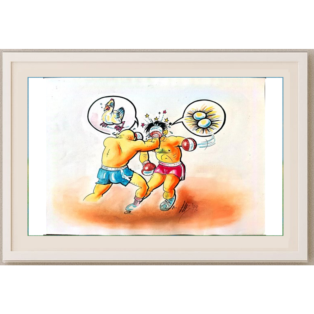 Hrvoje Bilic 43x30cm Orijinal Karikatür BOD01736