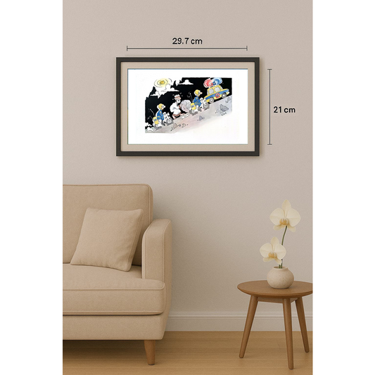 Vladimir İvanov 29x21cm Orijinal Karikatür BOD01737