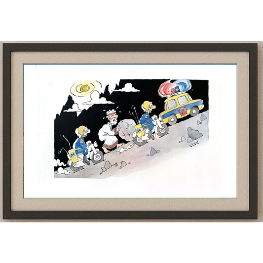 Vladimir İvanov 29x21cm Orijinal Karikatür BOD01737