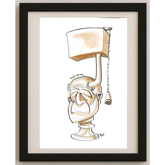 Daniel Rosell Montalban 29x21cm Orijinal Karikatür BOD01741