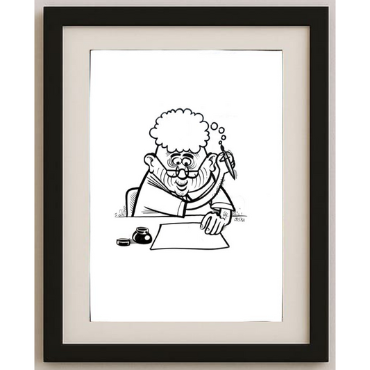 Francisco Juska Filho 29x21cm Orijinal Karikatür BOD01742