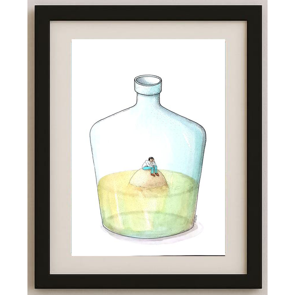 Ivan Kovacik 29x21cm Orijinal Karikatür BOD01752