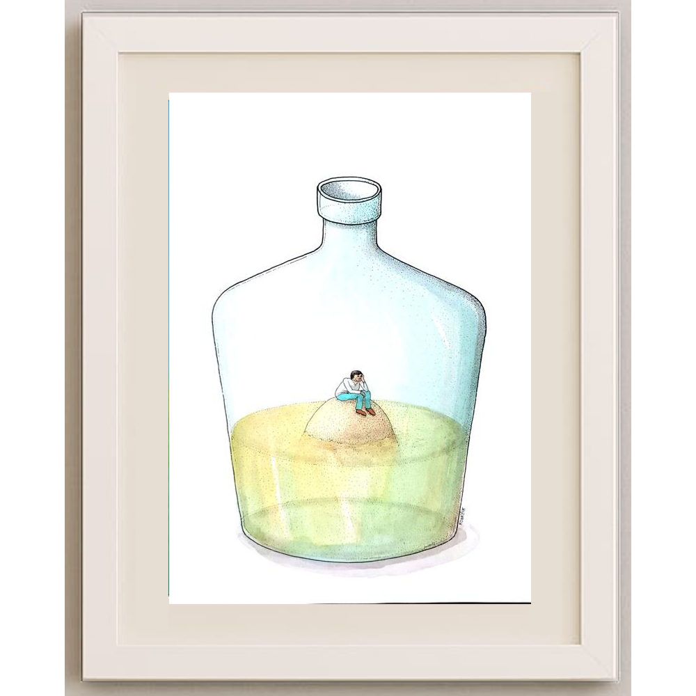 Ivan Kovacik 29x21cm Orijinal Karikatür BOD01752