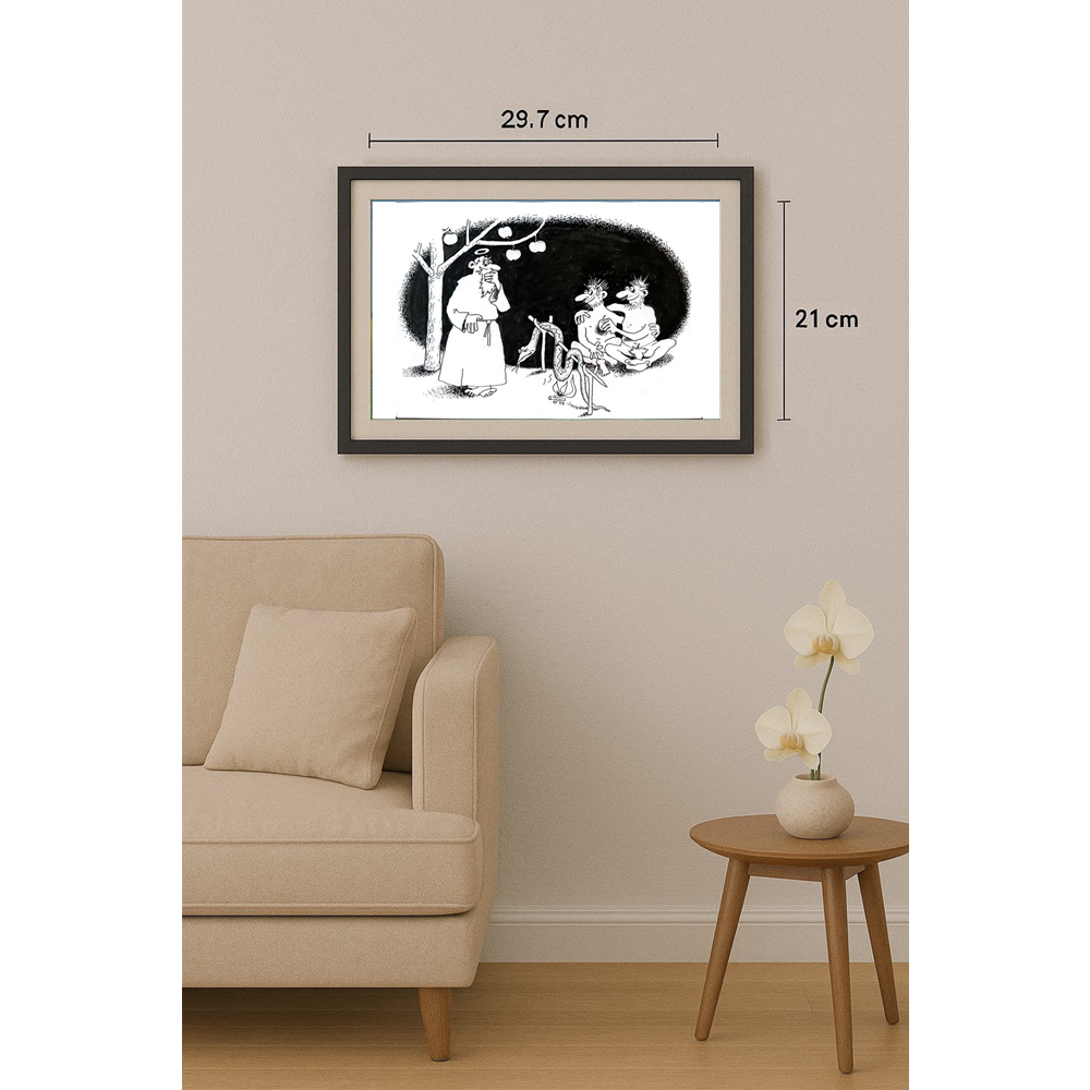 Anatoly Apchel 29x21cm Orijinal Karikatür BOD01755