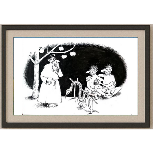 Anatoly Apchel 29x21cm Orijinal Karikatür BOD01755