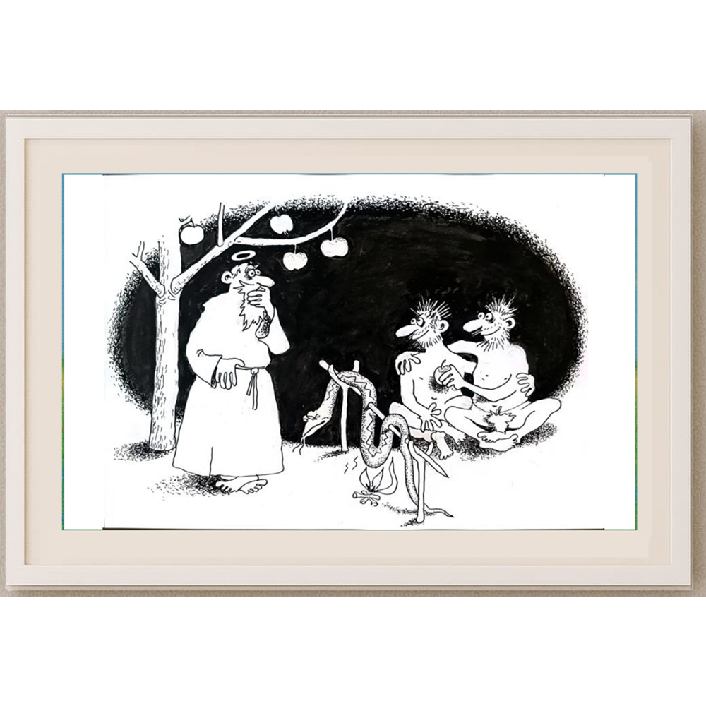 Anatoly Apchel 29x21cm Orijinal Karikatür BOD01755