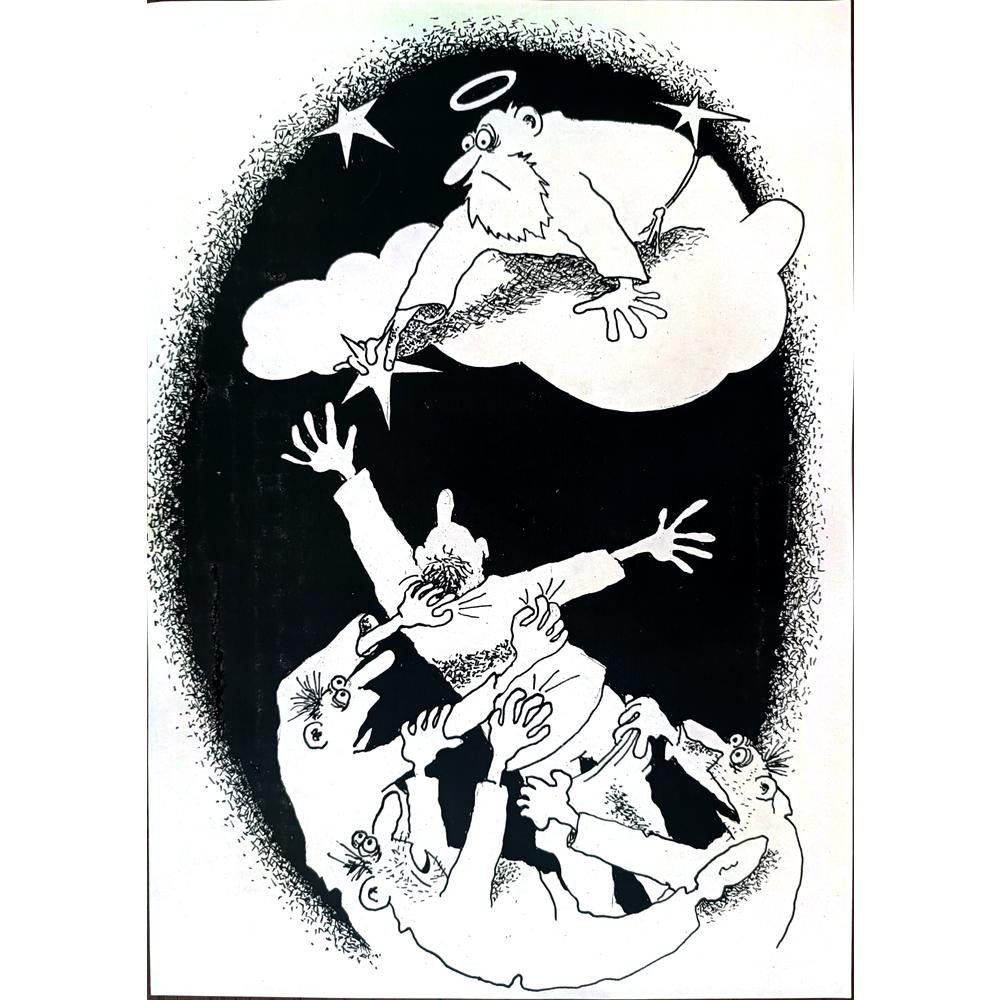 Anatoly Apchel 29x21cm Orijinal Karikatür BOD01756