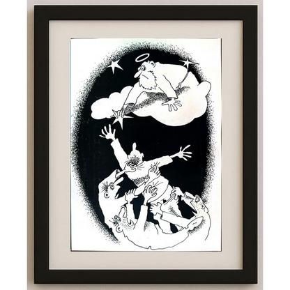 Anatoly Apchel 29x21cm Orijinal Karikatür BOD01756