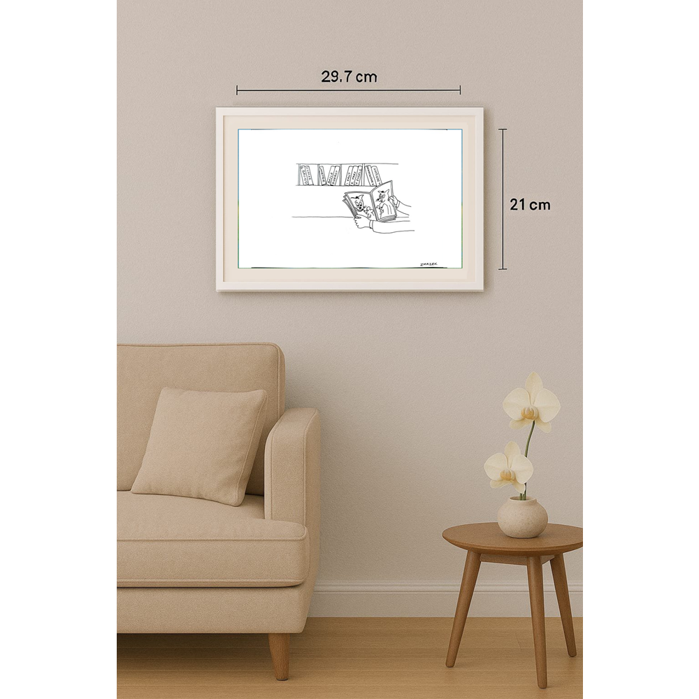 Stanko Zmazek 29x21cm Orijinal Karikatür BOD01757