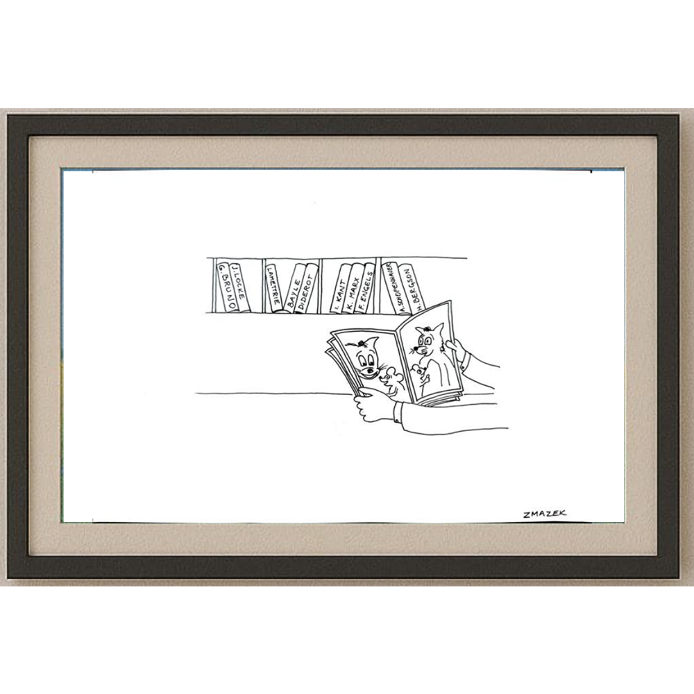 Stanko Zmazek 29x21cm Orijinal Karikatür BOD01757