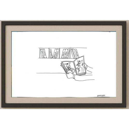 Stanko Zmazek 29x21cm Orijinal Karikatür BOD01757